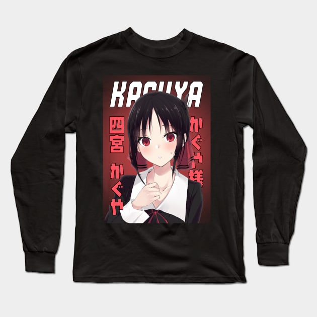 Waifu Kaguya Long Sleeve T-Shirt by seanartzy